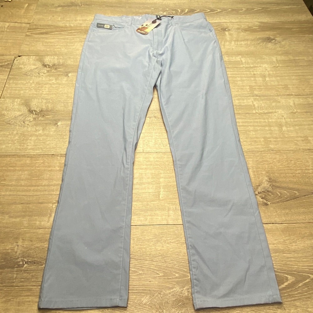 Desert Dunes Pants Mens 36x32 Blue Nylon Spandex All Day Stretch UPF 35+